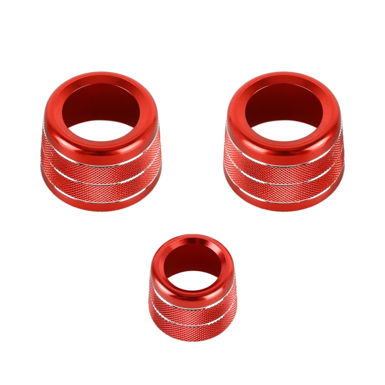 3 PCS / Set Air Conditioning Knob Metal Decorative Ring for BMW X3 / X4 / 5 Series / 7 Series / 6 Series GT, For BMW X3 / X4(Red), For BMW X3 / X4(Silver), For BMW X3 / X4(Blue)
