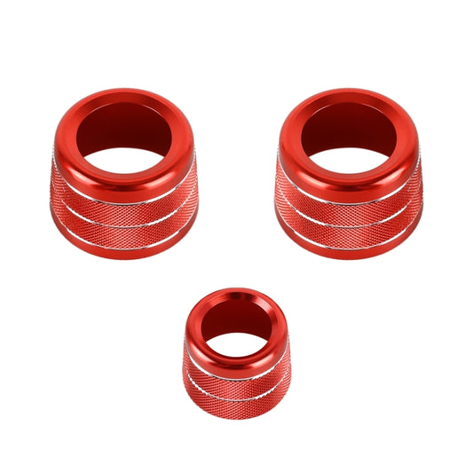 3 PCS / Set Air Conditioning Knob Metal Decorative Ring for BMW X3 / X4 / 5 Series / 7 Series / 6 Series GT, For BMW X3 / X4(Red), For BMW X3 / X4(Silver), For BMW X3 / X4(Blue)