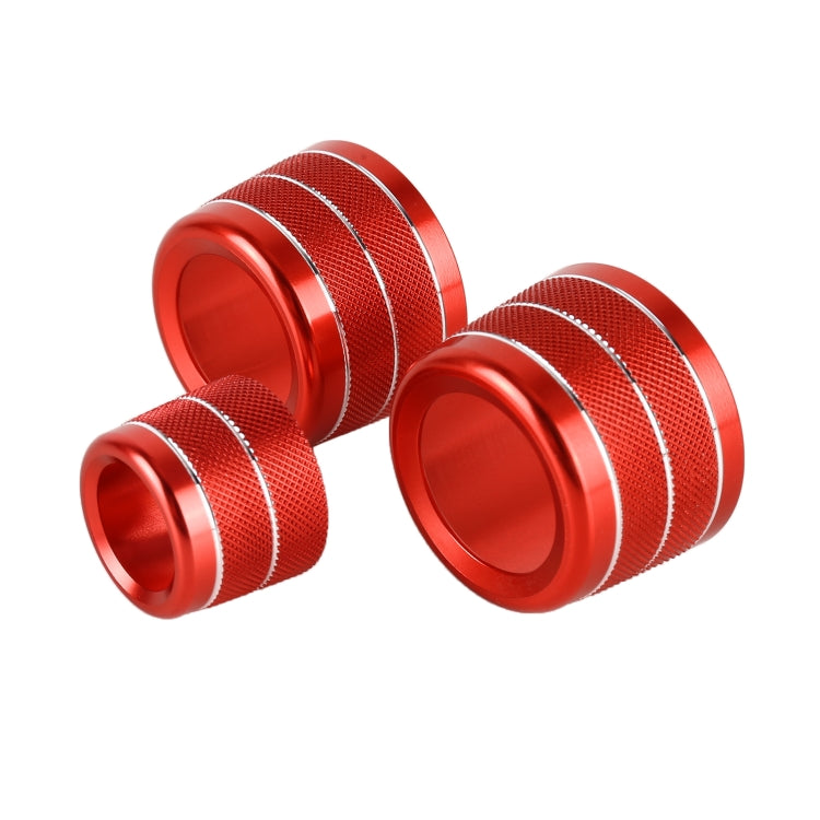 3 PCS / Set Air Conditioning Knob Metal Decorative Ring for BMW X3 / X4 / 5 Series / 7 Series / 6 Series GT, For BMW X3 / X4(Red), For BMW X3 / X4(Silver), For BMW X3 / X4(Blue)