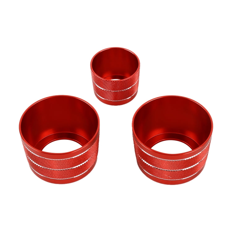 3 PCS / Set Air Conditioning Knob Metal Decorative Ring for BMW X3 / X4 / 5 Series / 7 Series / 6 Series GT, For BMW X3 / X4(Red), For BMW X3 / X4(Silver), For BMW X3 / X4(Blue)