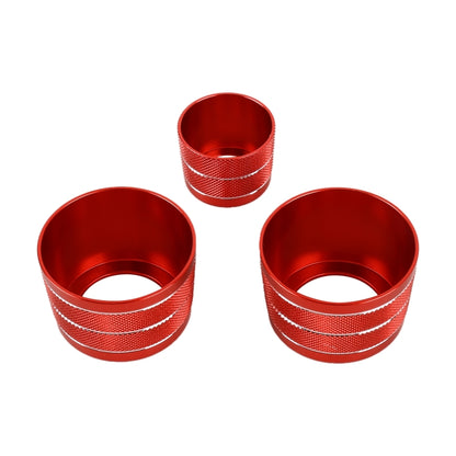 3 PCS / Set Air Conditioning Knob Metal Decorative Ring for BMW X3 / X4 / 5 Series / 7 Series / 6 Series GT, For BMW X3 / X4(Red), For BMW X3 / X4(Silver), For BMW X3 / X4(Blue)