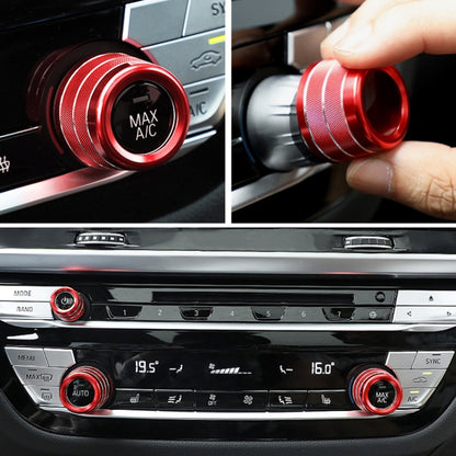 3 PCS / Set Air Conditioning Knob Metal Decorative Ring for BMW X3 / X4 / 5 Series / 7 Series / 6 Series GT, For BMW X3 / X4(Red), For BMW X3 / X4(Silver), For BMW X3 / X4(Blue)