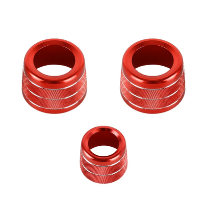 3 PCS / Set Air Conditioning Knob Metal Decorative Ring for BMW X3 / X4 / 5 Series / 7 Series / 6 Series GT, For BMW X3 / X4(Blue), For BMW X3 / X4(Red), For BMW X3 / X4(Silver)