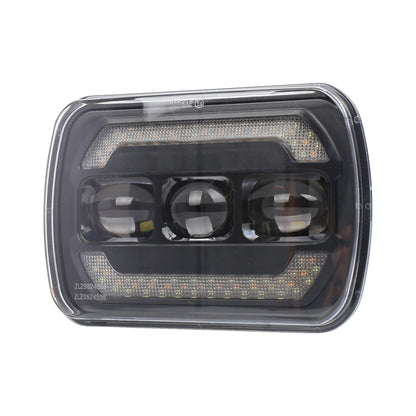 2073S 1 Pair 7 inch Car Square Headlight Work Light, 2073S