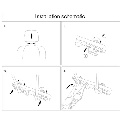 CSJY-3001 Car Children Safety Seat LATCH Interface Bracket Headrest Fixer, CSJY-3001