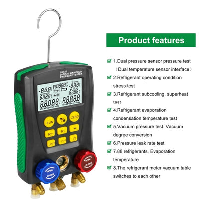 DUOYI DY517A Car Air Conditioning Diagnostic Instrument Temperature Monitor Fluoride Meter, DY517A