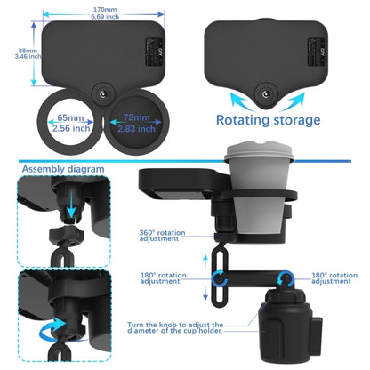 Car Multi-function Water Cup Holder with Wireless Charging Function, with Wireless Charging Function