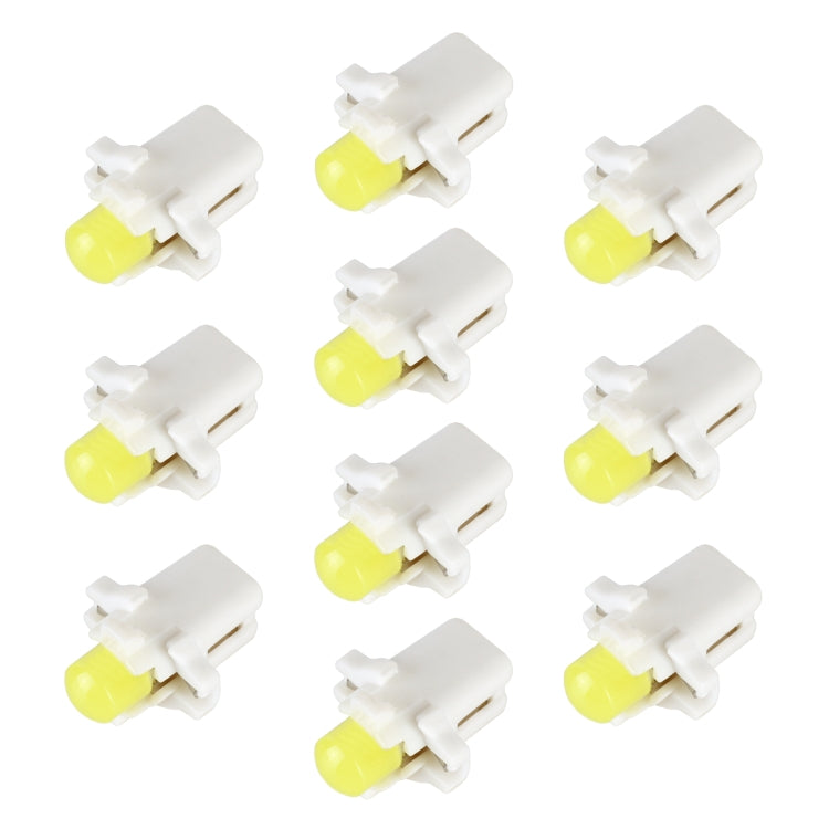 10 PCS B8.3 0.2W DC12V Wedge Instrument Panel COB LED Light Dashboard Gauge Cluster Indicator Lamp Bulb, B8.3 (Green Light), B8.3 (Red Light), B8.3 (White Light), B8.3 (Yellow Light), B8.3 (Blue Light)