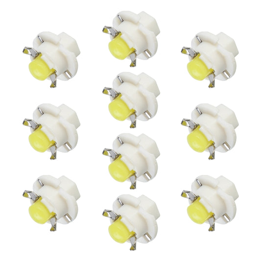 10 PCS B8.4 0.2W DC12V Wedge Instrument Panel COB LED Light Dashboard Gauge Cluster Indicator Lamp Bulb, B8.4 (White Light), B8.4 (Yellow Light), B8.4 (Pink Light), B8.4 (Green Light), B8.4 (Red Light)