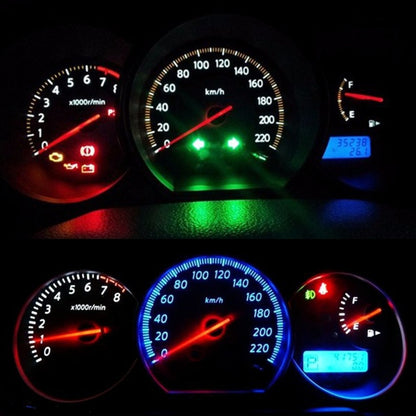 10 PCS B8.4 0.2W DC12V Wedge Instrument Panel COB LED Light Dashboard Gauge Cluster Indicator Lamp Bulb, B8.4 (Pink Light), B8.4 (Green Light), B8.4 (Red Light), B8.4 (White Light), B8.4 (Yellow Light)