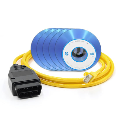 ESYS ENET for ICOM BMW F-Series with A Full Set of CD V50.3 Car Brush Hidden Cable, Car Brush Hidden Cable