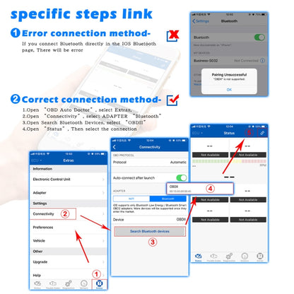 Mini Bluetooth 4.0 ELM327 OBD Car Fault Diagnostic Scanner with Power Switch, Bluetooth 4.0 with Power Switch