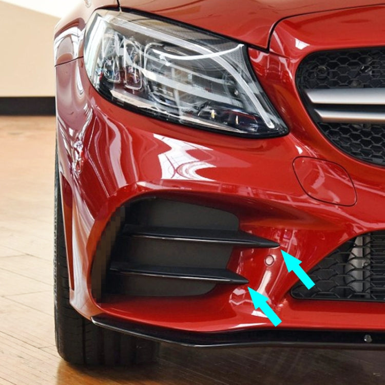 Car Air Inlet Grille Decoration Sticker Strip for Mercedes-Benz C Class C180L/C260L/C300L, Air Inlet Grille For Mercedes-Benz C Class(Carbon Fiber Black), Air Inlet Grille For Mercedes-Benz C Class(Black)
