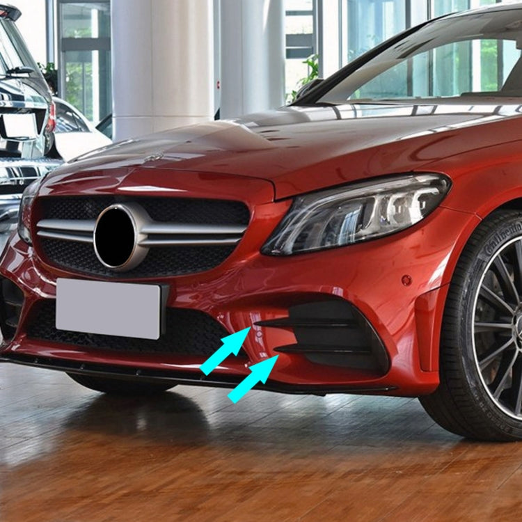Car Air Inlet Grille Decoration Sticker Strip for Mercedes-Benz C Class C180L/C260L/C300L, Air Inlet Grille For Mercedes-Benz C Class(Carbon Fiber Black), Air Inlet Grille For Mercedes-Benz C Class(Black)