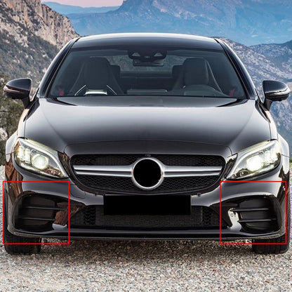 Car Air Inlet Grille Decoration Sticker Strip for Mercedes-Benz C Class C180L/C260L/C300L, Air Inlet Grille For Mercedes-Benz C Class(Black), Air Inlet Grille For Mercedes-Benz C Class(Carbon Fiber Black)