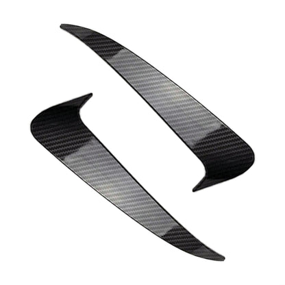 Car Rear Bumper Air Outlet Wind Knife Blade Decoration Sticker Strip for Mercedes-Benz C Class W205, Rear Wind Knife For Mercedes-Benz C Class(Carbon Fiber Black), Rear Wind Knife For Mercedes-Benz C Class(Black)