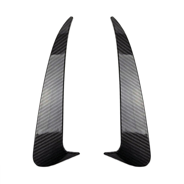 Car Rear Bumper Air Outlet Wind Knife Blade Decoration Sticker Strip for Mercedes-Benz C Class W205, Rear Wind Knife For Mercedes-Benz C Class(Carbon Fiber Black), Rear Wind Knife For Mercedes-Benz C Class(Black)