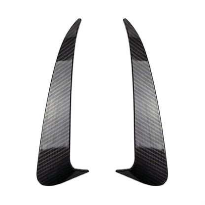 Car Rear Bumper Air Outlet Wind Knife Blade Decoration Sticker Strip for Mercedes-Benz C Class W205, Rear Wind Knife For Mercedes-Benz C Class(Carbon Fiber Black), Rear Wind Knife For Mercedes-Benz C Class(Black)