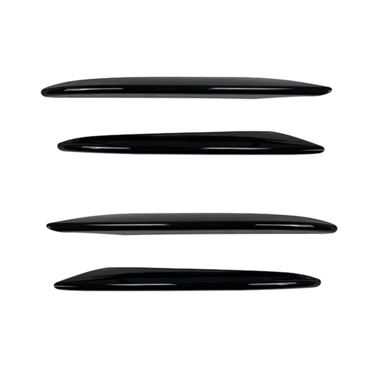Car Front Bumper AMG Air Inlet Grille Decoration Sticker Strip for Mercedes-Benz E Class W213 2016-2020/E200/E260/E300, Air Inlet Grille For Mercedes-Benz E Class (Black), Wind Knife For Mercedes-Benz E Class(Mirror)