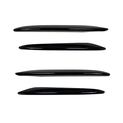 Car Front Bumper AMG Air Inlet Grille Decoration Sticker Strip for Mercedes-Benz E Class W213 2016-2020/E200/E260/E300, Air Inlet Grille For Mercedes-Benz E Class (Black), Wind Knife For Mercedes-Benz E Class(Mirror)