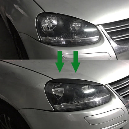 Car Headlight Eyebrow Decoration Sticker for Volkswagen Golf 5, Headlight Eyebrow For Volkswagen Golf 5 (Black), Headlight Eyebrow For Volkswagen Golf 5 (Carbon Fiber Black)