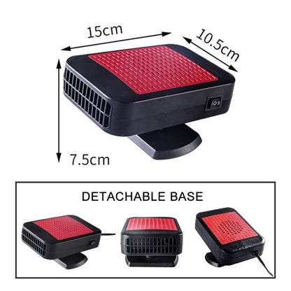 24V Car Hollow Heater Multifunctional Front Windshield Defroster and Demister, 12V (Red)