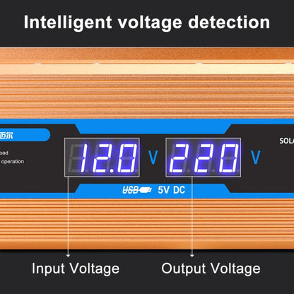 Carmaer 12V to 220V 500W Car Multi-function Double Digital Display Inverter Household Power Converter, 12V to 220V 500W