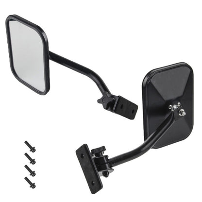 SF-JP-003 Pair  Car Side Door Rearview Mirror Adjustable Shape Angle Lens Blind Spot Exterior Mirror for Jeep Wrangler, SF-JP-003