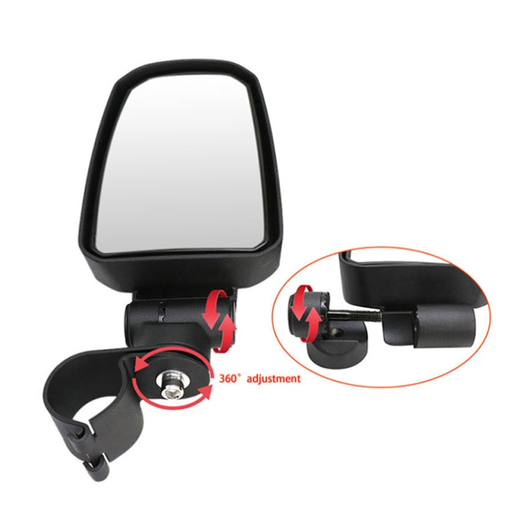 Pair All-terrain Vehicles Wide Field View 1.75 inch Rearview Mirror Side Reflector Mirror for UTV / ATV, UTV-23 1.75 inch