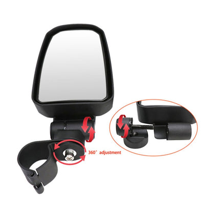 Pair All-terrain Vehicles Wide Field View 2.0 inch Rearview Mirror Side Reflector Mirror for UTV / ATV, UTV-23 2.0 inch