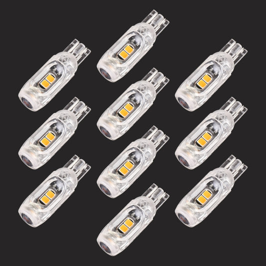 10 PCS T10 DC12V / 1W Car Clearance Light 5LEDs SMD-3030 Lamp Beads, 5LEDs SMD-3030 (Yellow Light), 5LEDs SMD-3030 (Ice Blue Light), 5LEDs SMD-3030 (Blue Light), 5LEDs SMD-3030 (Pink Light), 5LEDs SMD-3030 (Green Light), 5LEDs SMD-3030 (Red Light)