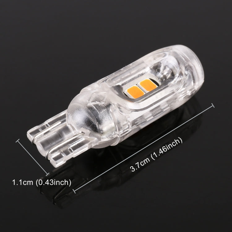 10 PCS T10 DC12V / 1W Car Clearance Light 5LEDs SMD-3030 Lamp Beads, 5LEDs SMD-3030 (Yellow Light), 5LEDs SMD-3030 (Ice Blue Light), 5LEDs SMD-3030 (Blue Light), 5LEDs SMD-3030 (Pink Light), 5LEDs SMD-3030 (Green Light), 5LEDs SMD-3030 (Red Light)