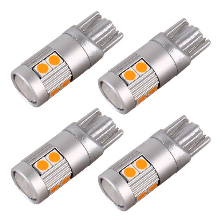 4 PCS T10 DC12V / 2W Car Clearance Light 9LEDs SMD-3030 Lamp Beads , 9LEDs SMD-3030 (White Light), 9LEDs SMD-3030 (Yellow Light), 9LEDs SMD-3030 (Ice Blue Light), 9LEDs SMD-3030 (Blue Light), 9LEDs SMD-3030 (Pink Light), 9LEDs SMD-3030 (Red Light)