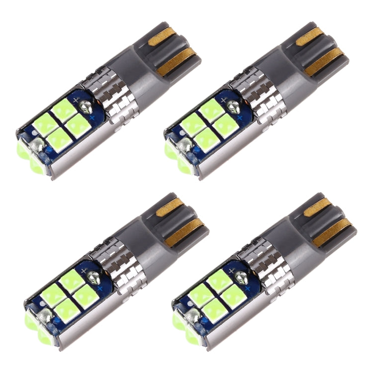 4 PCS T10 DC12V / 2W Car Clearance Light 10LEDs SMD-3030 Lamp Beads, 10LEDs SMD-3030 (Blue Light), 10LEDs SMD-3030 (Pink Light), 10LEDs SMD-3030 (Green Light), 10LEDs SMD-3030 (Red Light), 10LEDs SMD-3030 (White Light), 10LEDs SMD-3030 (Yellow Light)