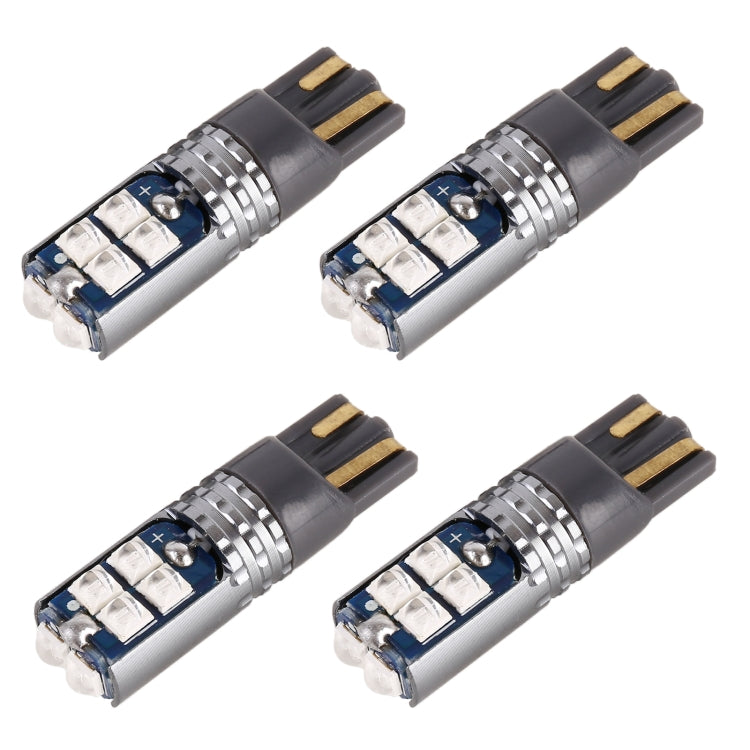 4 PCS T10 DC12V / 2W Car Clearance Light 10LEDs SMD-3030 Lamp Beads, 10LEDs SMD-3030 (Blue Light), 10LEDs SMD-3030 (Pink Light), 10LEDs SMD-3030 (Green Light), 10LEDs SMD-3030 (Red Light), 10LEDs SMD-3030 (White Light), 10LEDs SMD-3030 (Yellow Light)