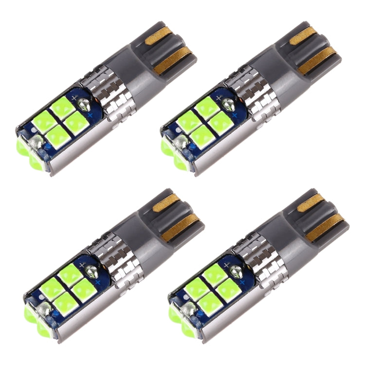 4 PCS T10 DC12V / 2W Car Clearance Light 10LEDs SMD-3030 Lamp Beads, 10LEDs SMD-3030 (Blue Light), 10LEDs SMD-3030 (Pink Light), 10LEDs SMD-3030 (Green Light), 10LEDs SMD-3030 (Red Light), 10LEDs SMD-3030 (White Light), 10LEDs SMD-3030 (Yellow Light)