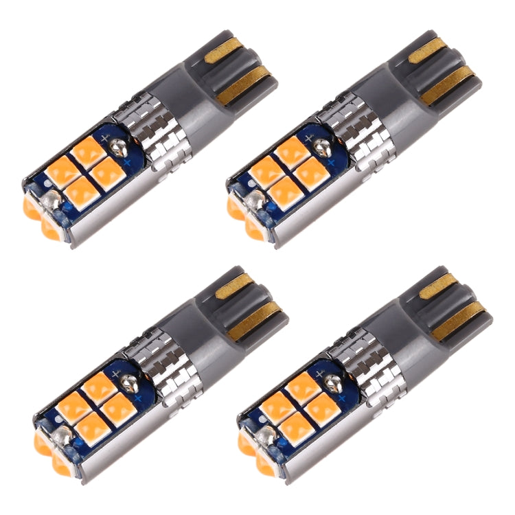 4 PCS T10 DC12V / 2W Car Clearance Light 10LEDs SMD-3030 Lamp Beads, 10LEDs SMD-3030 (Blue Light), 10LEDs SMD-3030 (Pink Light), 10LEDs SMD-3030 (Green Light), 10LEDs SMD-3030 (Red Light), 10LEDs SMD-3030 (White Light), 10LEDs SMD-3030 (Yellow Light)