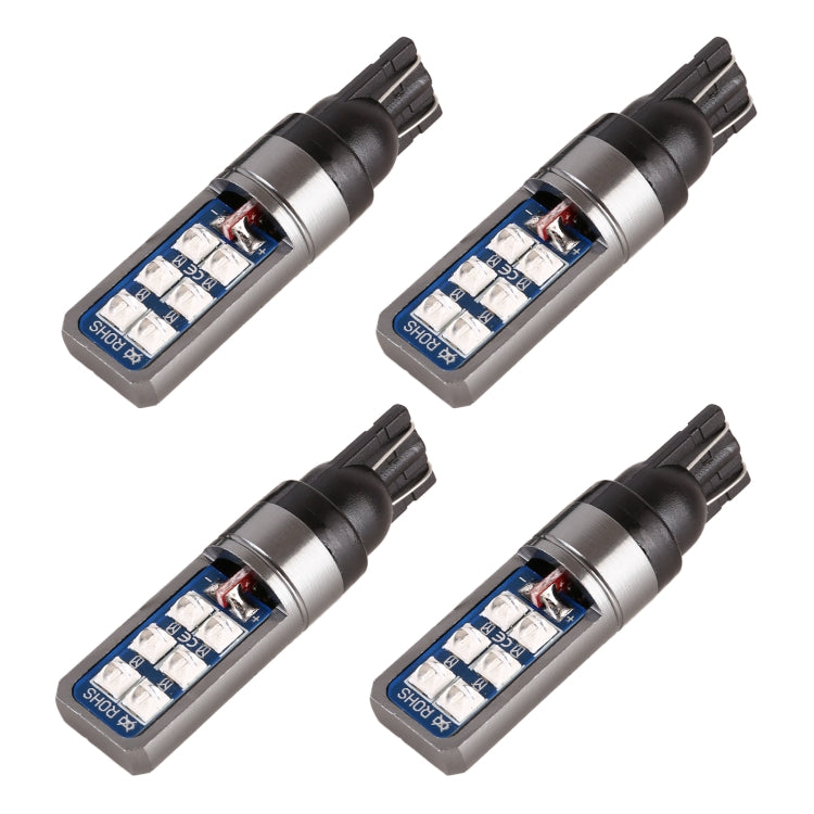 4 PCS T10 DC12V / 4W Car Clearance Light 12LEDs SMD-3030 Lamp Beads, 12LEDs SMD-3030 (Red Light), 12LEDs SMD-3030 (White Light), 12LEDs SMD-3030 (Yellow Light), 12LEDs SMD-3030 (Ice Blue Light), 12LEDs SMD-3030 (Blue Light), 12LEDs SMD-3030 (Pink Light...