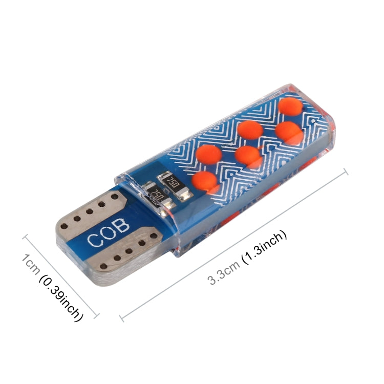 10 PCS T10 DC12V / 1.2W Car Clearance Light 12LEDs COB Lamp Beads, 12LEDs COB (Red Light), 12LEDs COB (White Light), 12LEDs COB (Yellow Light), 12LEDs COB (Ice Blue Light), 12LEDs COB (Blue Light), 12LEDs COB (Pink Light), 12LEDs COB (Green Light)