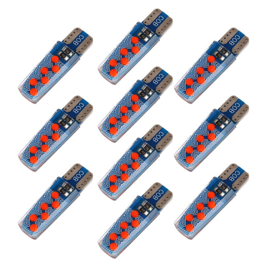 10 PCS T10 DC12V / 1.2W Car Clearance Light 12LEDs COB Lamp Beads, 12LEDs COB (Red Light), 12LEDs COB (White Light), 12LEDs COB (Yellow Light), 12LEDs COB (Ice Blue Light), 12LEDs COB (Blue Light), 12LEDs COB (Pink Light), 12LEDs COB (Green Light)