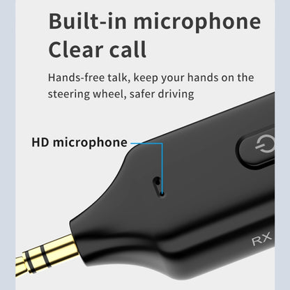 A60 3 in 1 Car Bluetooth Receiver Transmitter 3.5AUX Hands-free Call, A60