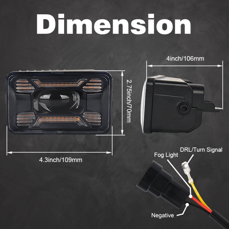 1 Pair Car Special Modified Front Fog Lamp for US Version Ford F150 2015-2016, For Ford F150 2015-2016