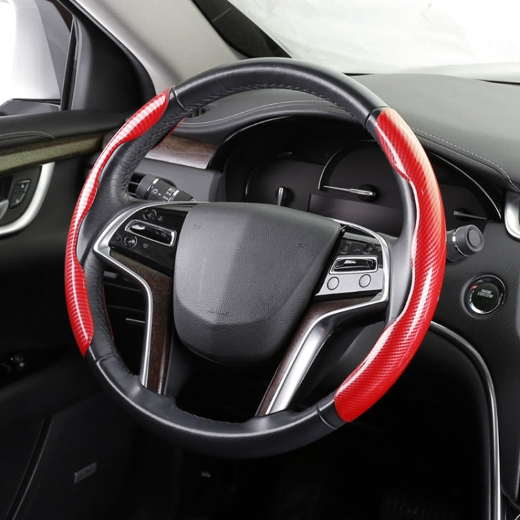 Car Universal Carbon Fiber Steering Wheel Cover