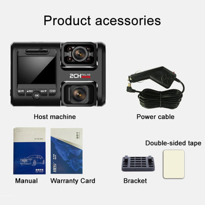 Z30 WiFi Dual-lens HD 2160P Non-light Night Vision 360-degree Panoramic Driving Recorder, Standard Version, Z30 Standard Version