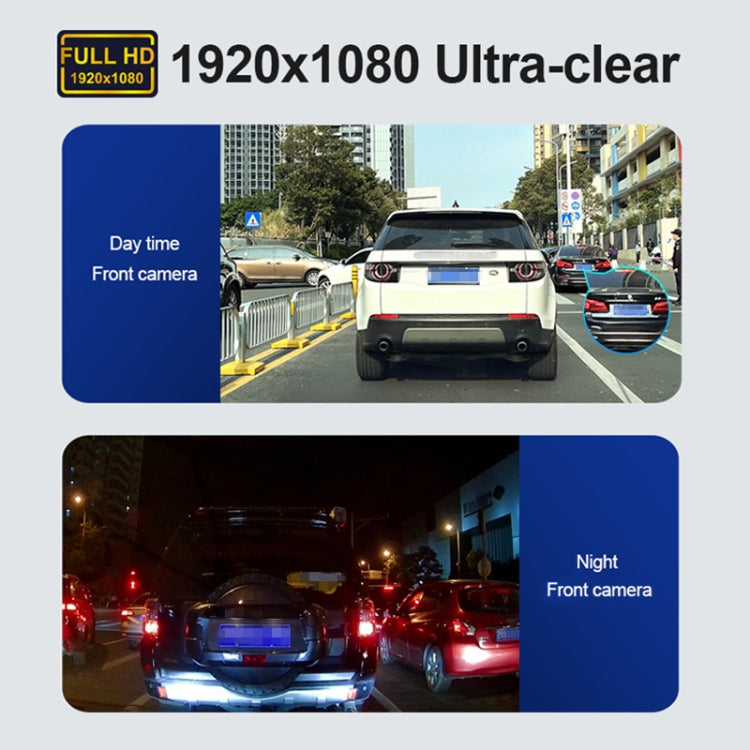 F22 3.16 inch 1080P HD Night Vision Driving Recorder, Standard Version with In-car View Camera, F22 Standard Version with In-car View Camera