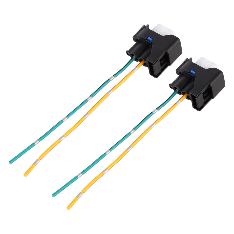 1 Pair Car H11 Bulb Holder Base Female Socket with Cable for Ford, For Ford