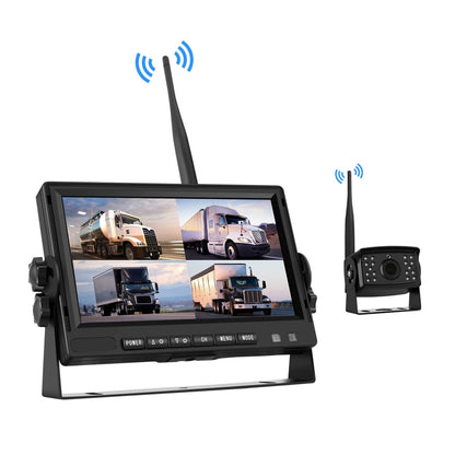 PZ710-W 7 inch Car Digital Wireless Rear-view Split-screen Monitor Single Record, PZ710-W Single Record