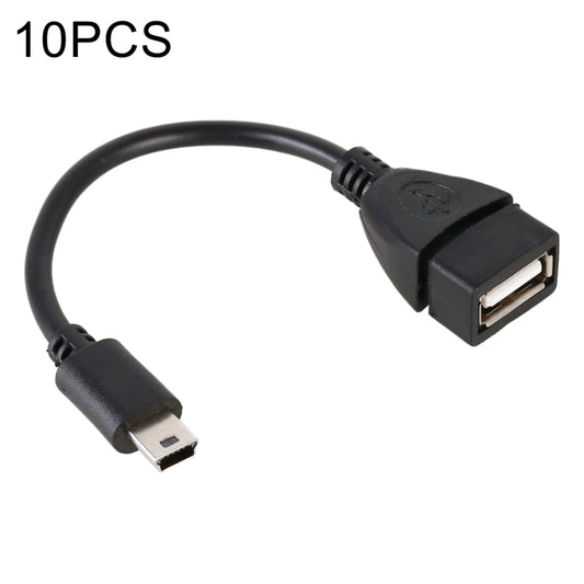 10 PCS Car OTG Head to USB Cable, Cable Length: 10cm, 10cm