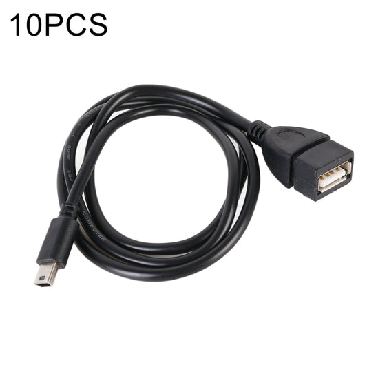 10 PCS Car OTG Head to USB Cable, Cable Length: 80cm, 80cm