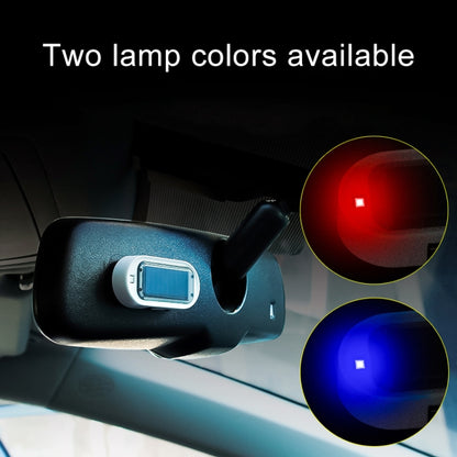 Car Solar Energy Anti-theft Device LED Warning Light, Red